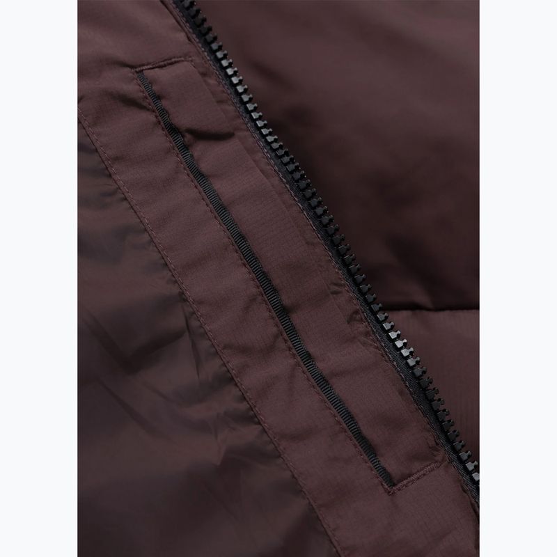 Vyriška žieminė striukė Pitbull Dillon Quilted Hooded burgundy 12