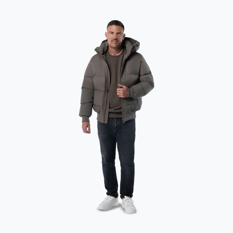 Vyriška žieminė striukė Pitbull Patton Quilted Hooded taupe 2