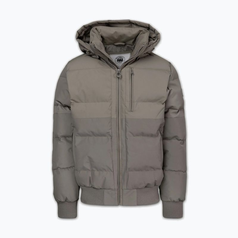 Vyriška žieminė striukė Pitbull Patton Quilted Hooded taupe 4