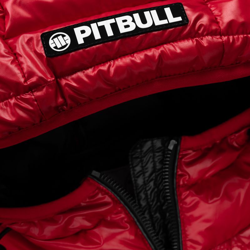 Vyriška žieminė striukė Pitbull Shatto Quilted Hooded red/black 4