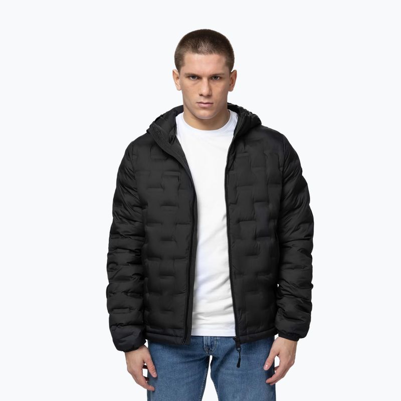 Vyriška žieminė striukė Pitbull Camino Quilted Hooded black 4
