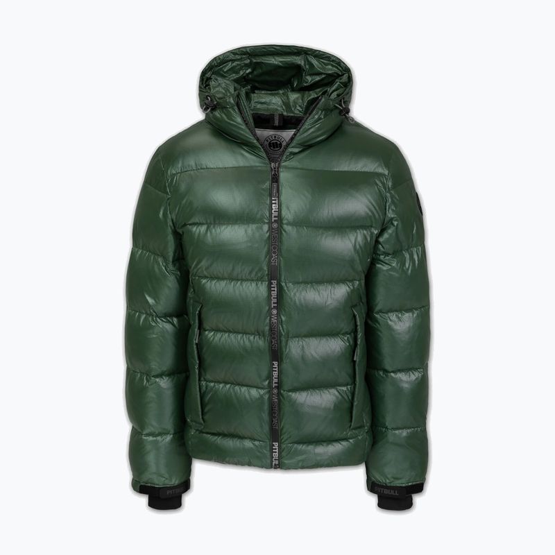 Vyriška žieminė striukė Pitbull Pepperwood Ribstop Padded Hooded black/green 5