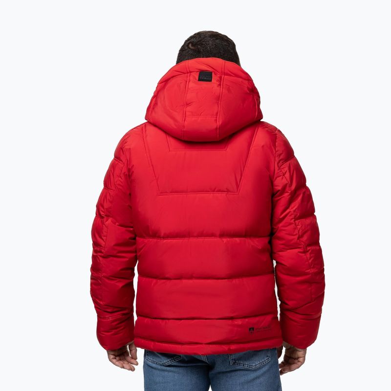 Vyriška žieminė striukė Pitbull Piedmont Quilted Hooded fluorescent red 2