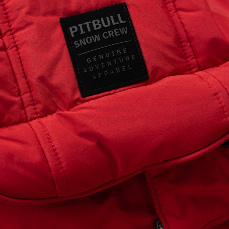 Vyriška žieminė striukė Pitbull Piedmont Quilted Hooded fluorescent red 6