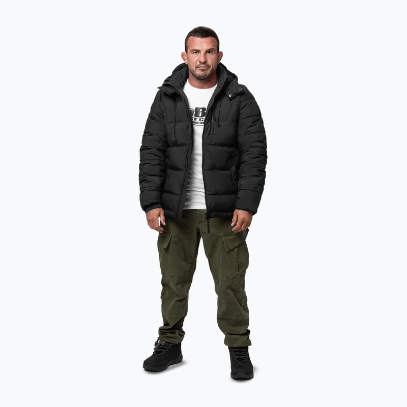 Vyriška žieminė striukė Pitbull Piedmont Quilted Hooded black 2