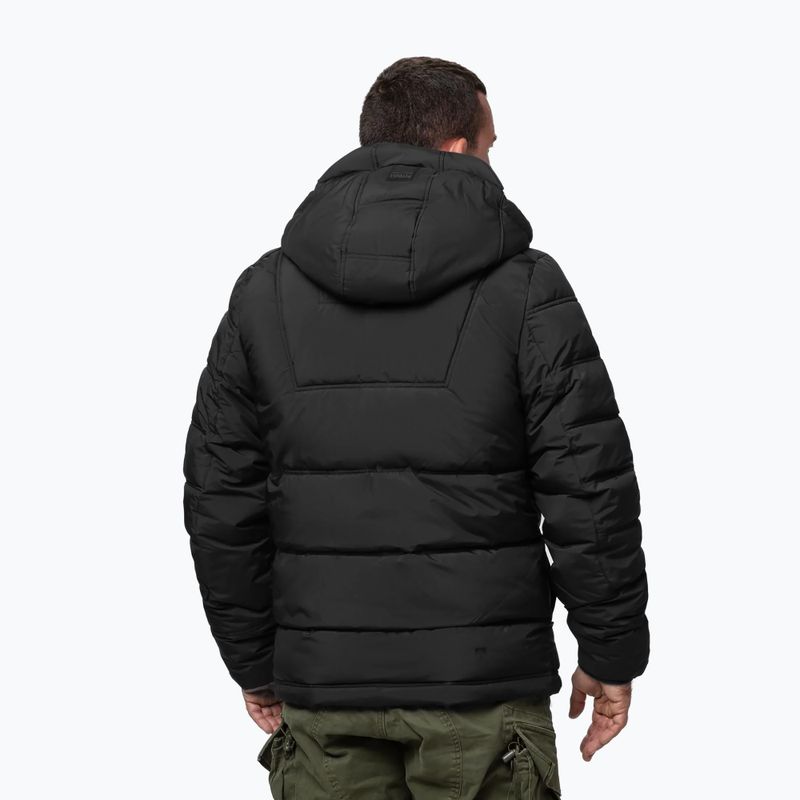 Vyriška žieminė striukė Pitbull Piedmont Quilted Hooded black 3