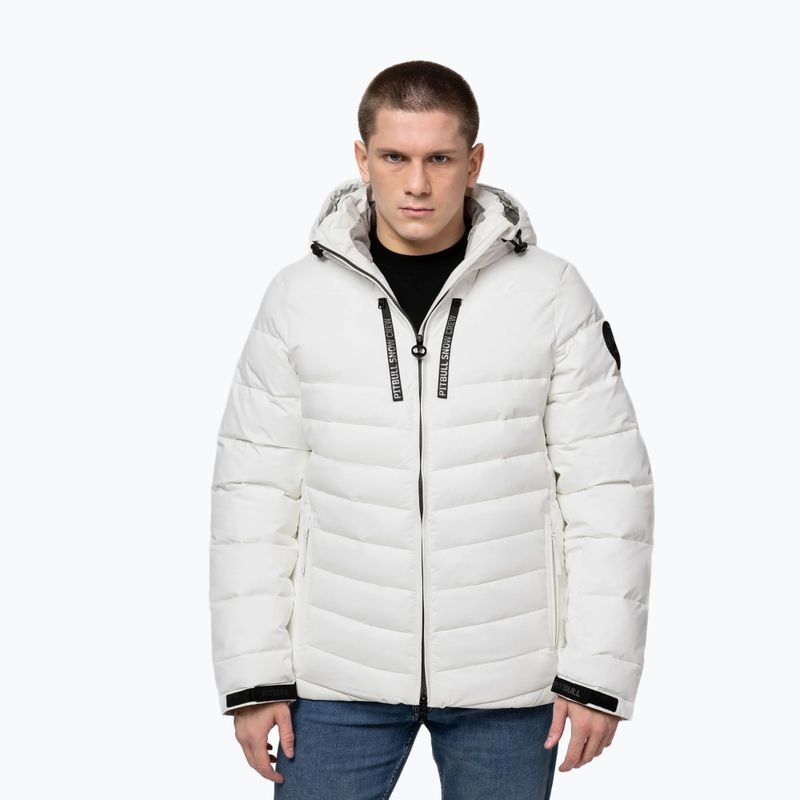 Vyriška žieminė striukė Pitbull Crestline Padded Hooded off white 4