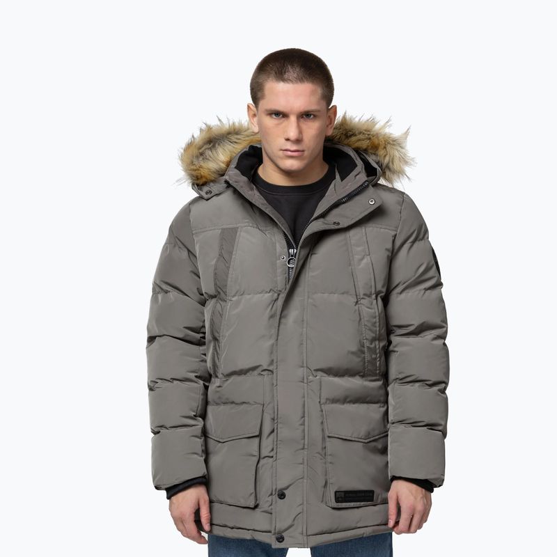 Vyriška žieminė striukė Pitbull Forest Hooded Parka taupe