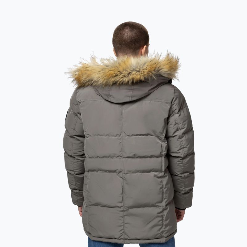 Vyriška žieminė striukė Pitbull Forest Hooded Parka taupe 3