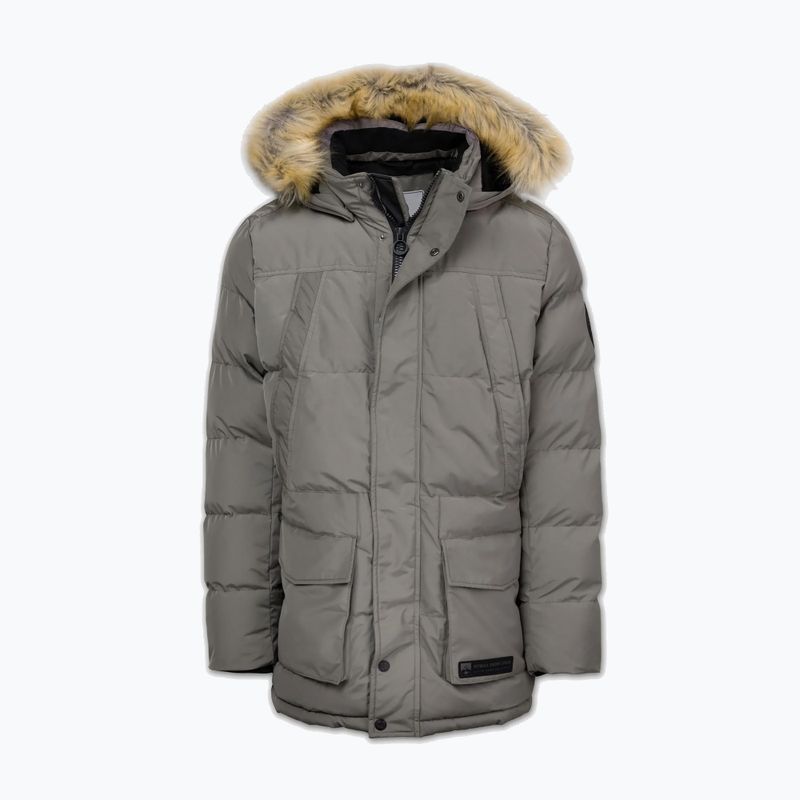 Vyriška žieminė striukė Pitbull Forest Hooded Parka taupe 5