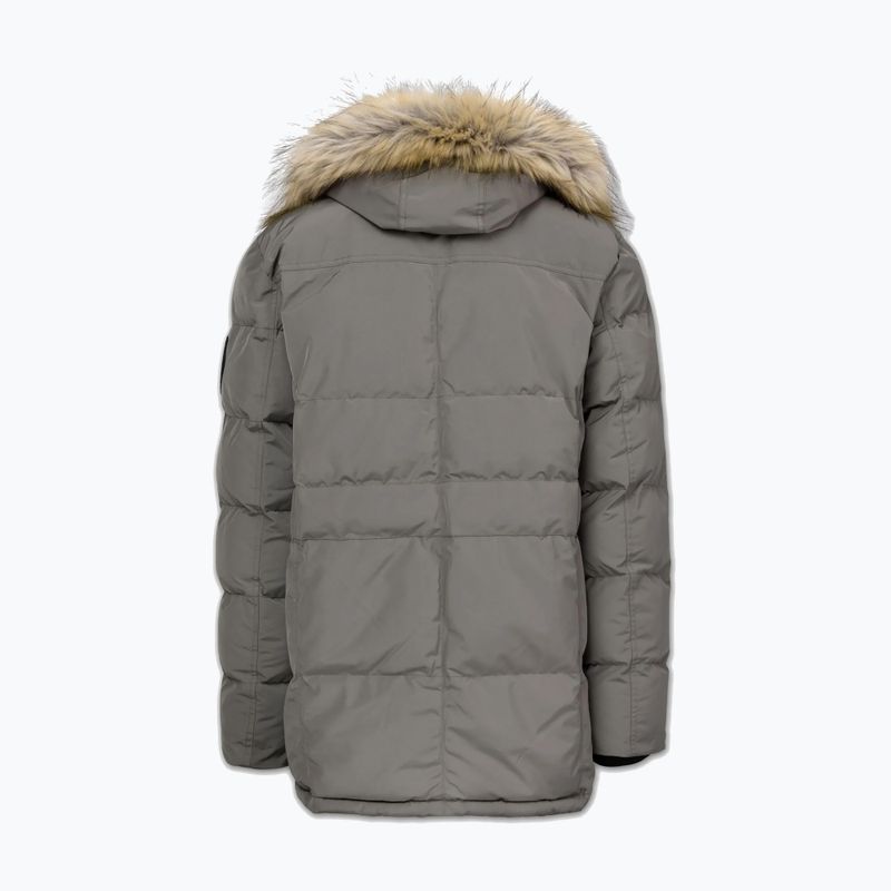 Vyriška žieminė striukė Pitbull Forest Hooded Parka taupe 6