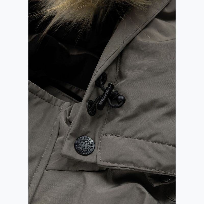 Vyriška žieminė striukė Pitbull Forest Hooded Parka taupe 8