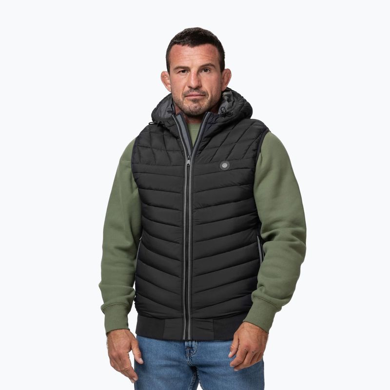 Vyriška liemenė Pitbull Naylor Padded Hooded black 4
