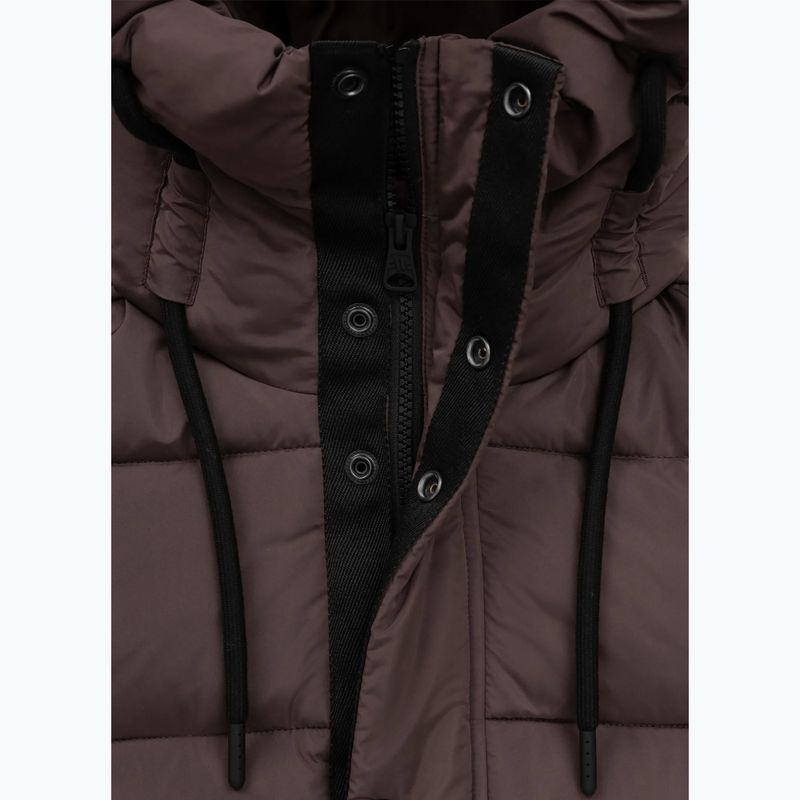 Moteriška žieminė striukė Pitbull Amalia Padded Hooded dark chocolate 7