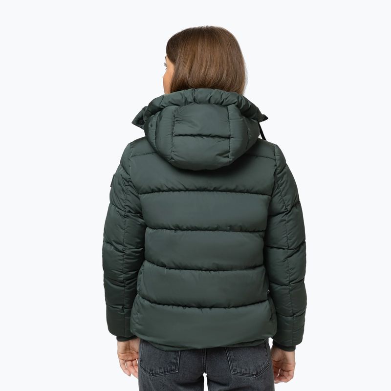 Moteriška žieminė striukė Pitbull Amalia Padded Hooded dark green 3