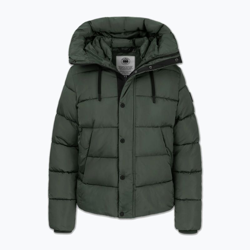 Moteriška žieminė striukė Pitbull Amalia Padded Hooded dark green 5