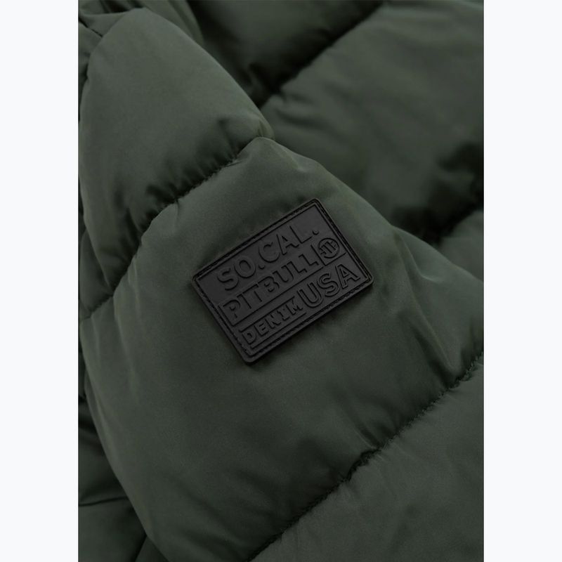 Moteriška žieminė striukė Pitbull Amalia Padded Hooded dark green 9