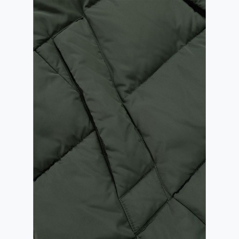 Moteriška žieminė striukė Pitbull Amalia Padded Hooded dark green 11