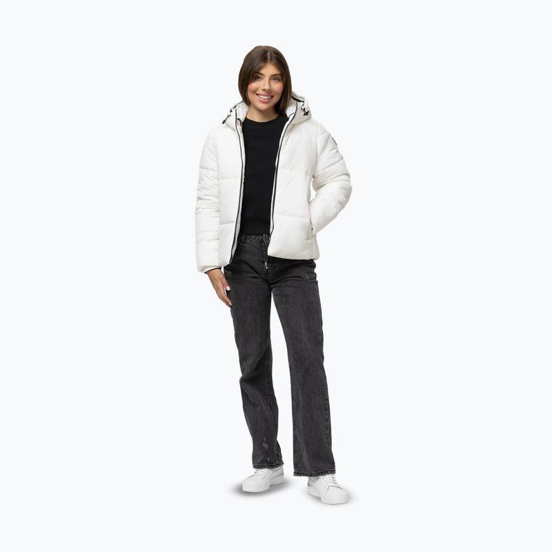Moteriška žieminė striukė Pitbull Vista Quilted Hooded off white 2