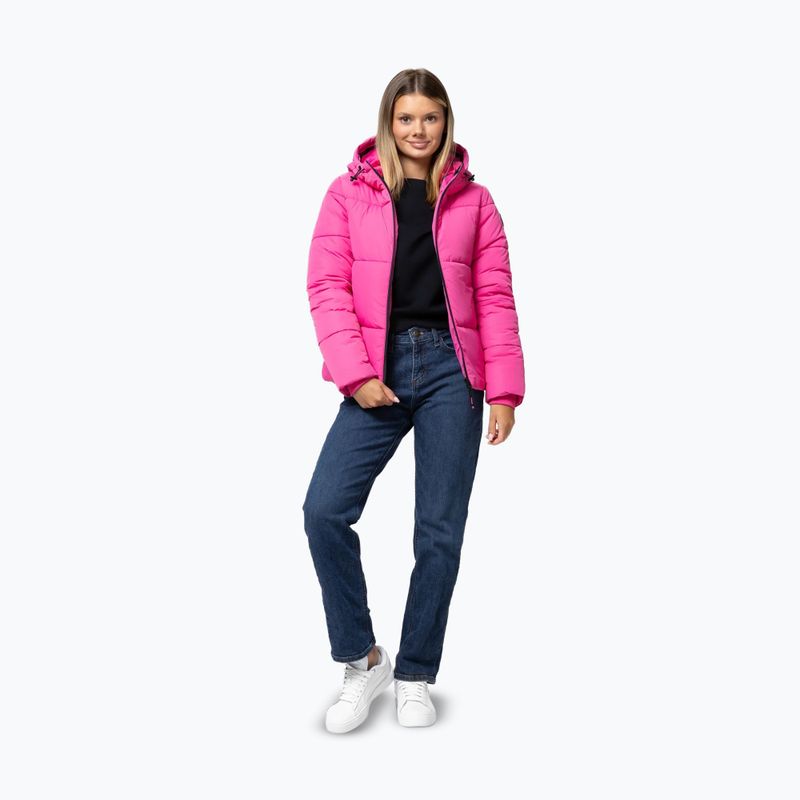 Moteriška žieminė striukė Pitbull Vista Quilted Hooded pink 2