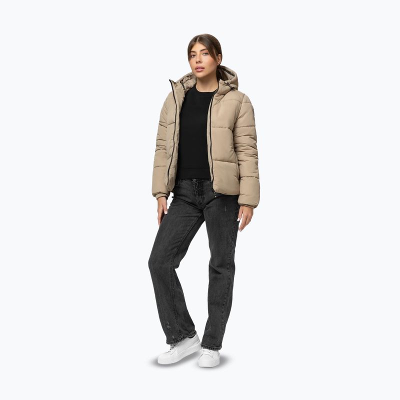 Moteriška žieminė striukė Pitbull Vista Quilted Hooded dark sand 2