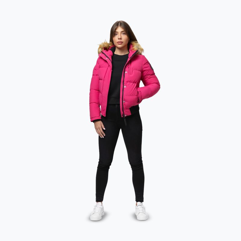 Moteriška žieminė striukė Pitbull Azalea Quilted Hooded raspberry red 2