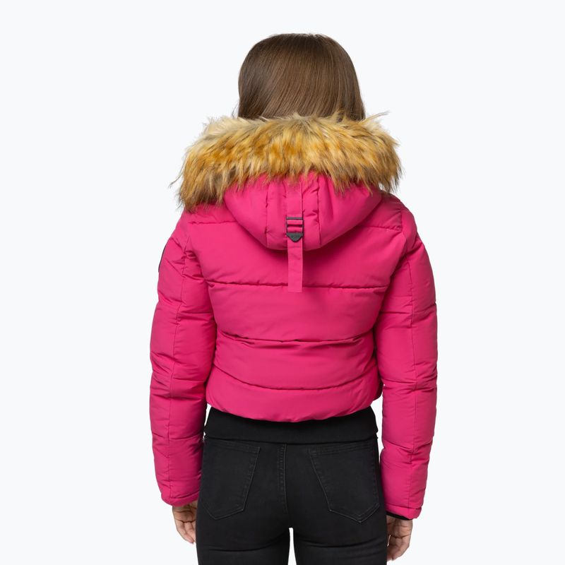 Moteriška žieminė striukė Pitbull Azalea Quilted Hooded raspberry red 3