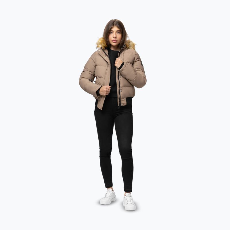 Moteriška žieminė striukė Pitbull Azalea Quilted Hooded dark sand 2