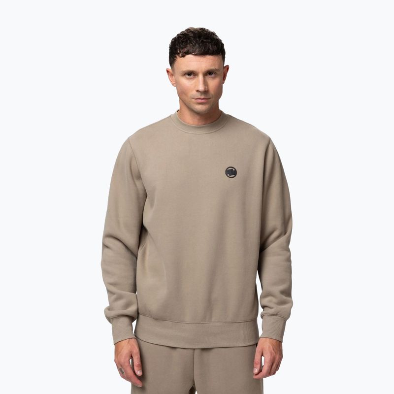 Vyriškas džemperis Pitbull Small Logo Crewneck pale sand