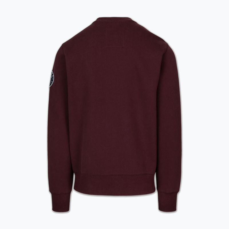 Vyriškas džemperis Pitbull Norton Crewneck dark burgundy 5