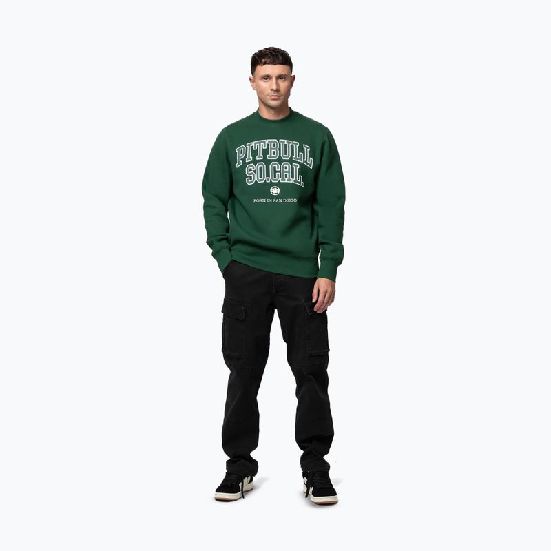 Vyriškas džemperis Pitbull So Cal Crewneck hunter green 2