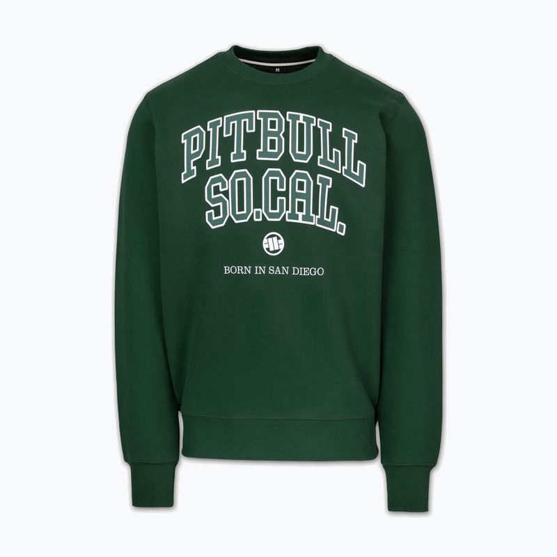 Vyriškas džemperis Pitbull So Cal Crewneck hunter green 4
