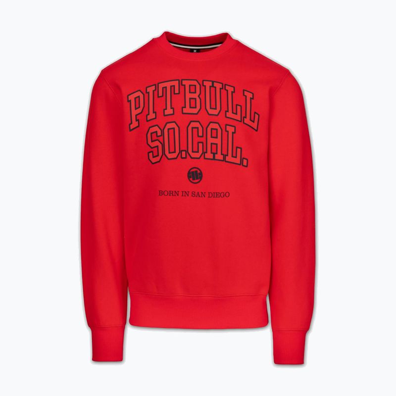 Vyriškas džemperis Pitbull So Cal Crewneck fluorescent/red 4