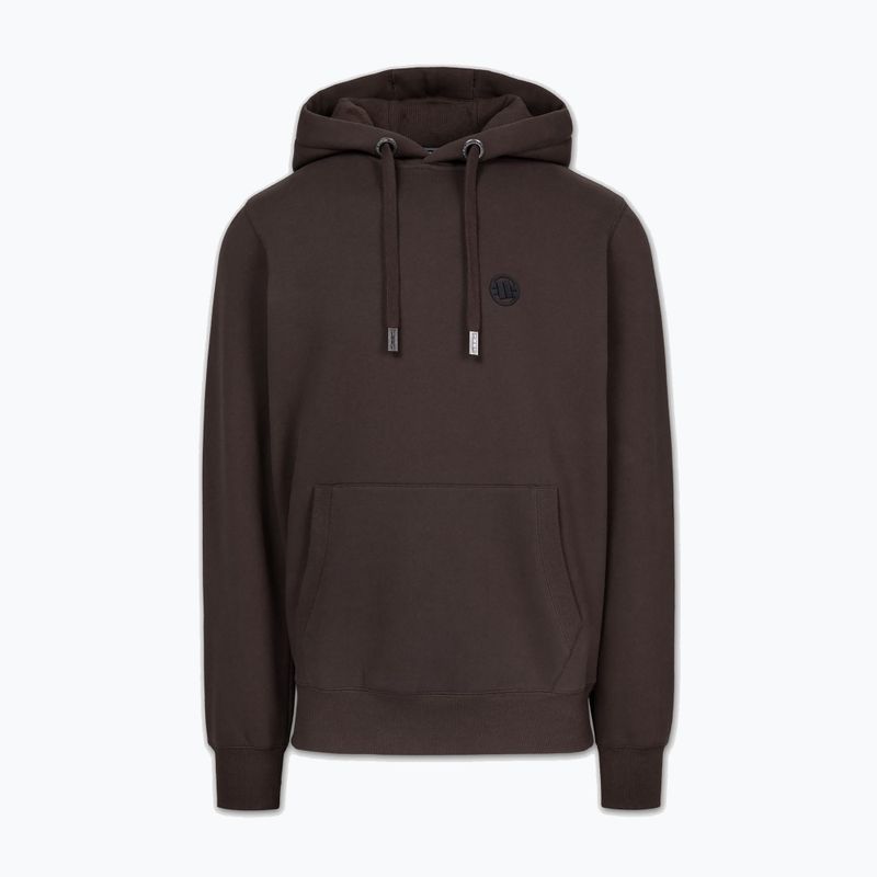 Vyriškas džemperis Pitbull Small Logo Hooded dark chocolate