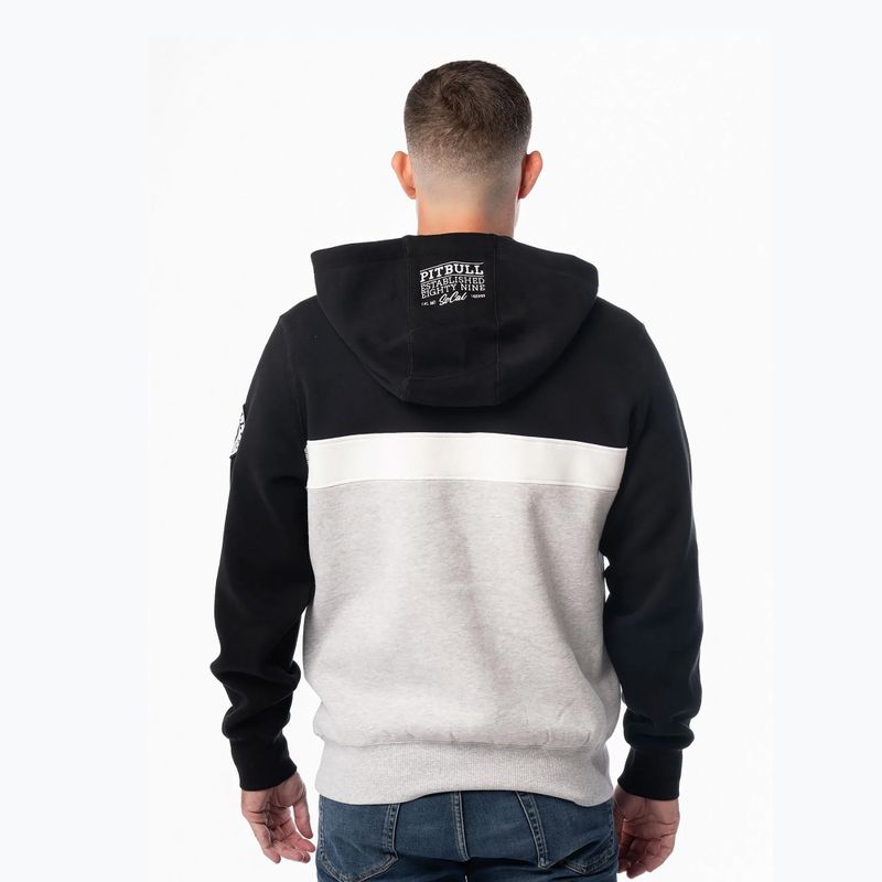 Vyriškas džemperis Pitbull Gibson Hooded black/grey melange 3