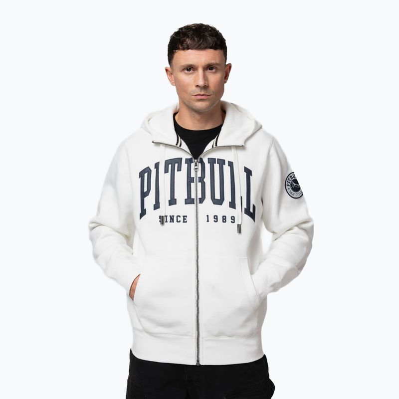 Vyriškas džemperis Pitbull Norton Hooded Zip off white 4