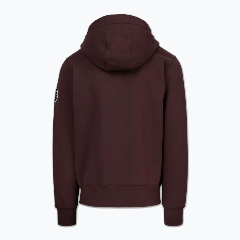 Vyriškas džemperis Pitbull Norton Hooded Zip dark burgundy 6