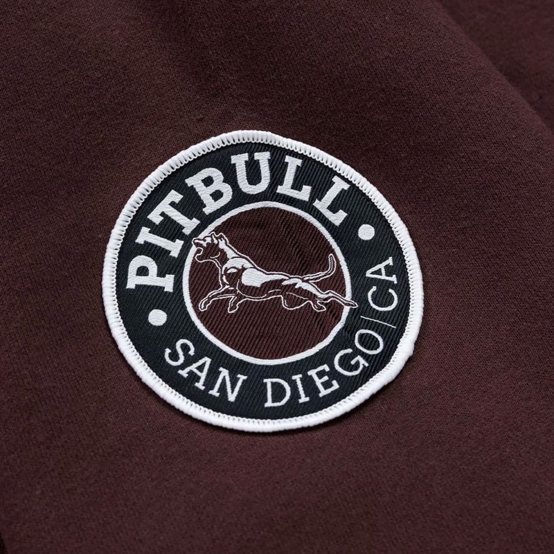 Vyriškas džemperis Pitbull Norton Hooded Zip dark burgundy 12