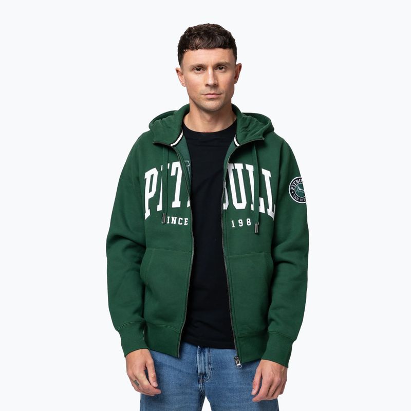 Vyriškas džemperis Pitbull Norton Hooded Zip hunter green 5