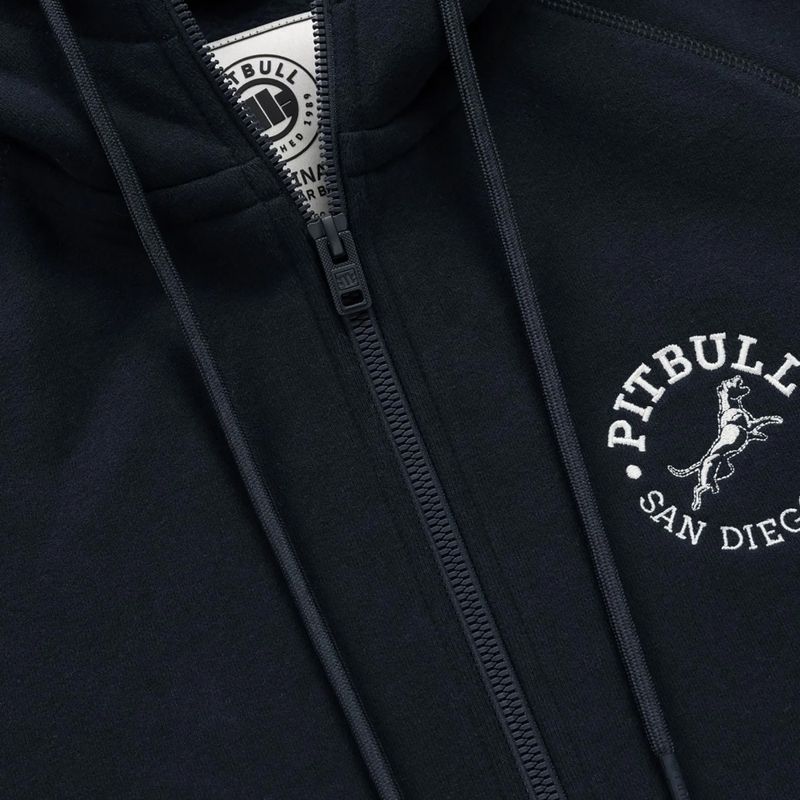 Vyriškas džemperis Pitbull San Diego Ca Hooded Zip dark navy/red 8