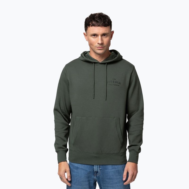 Vyriškas džemperis Pitbull Sampson Hooded Sweatshirt old green