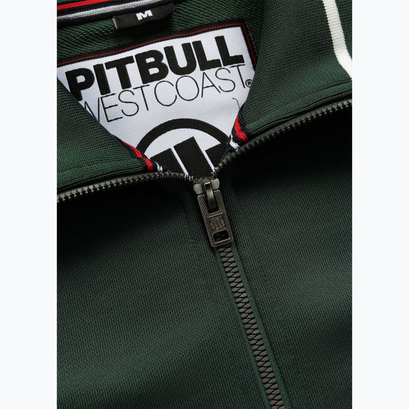 Vyriškas džemperis Pitbull Trackjacket Tape Logo Terry Group bottle green 7