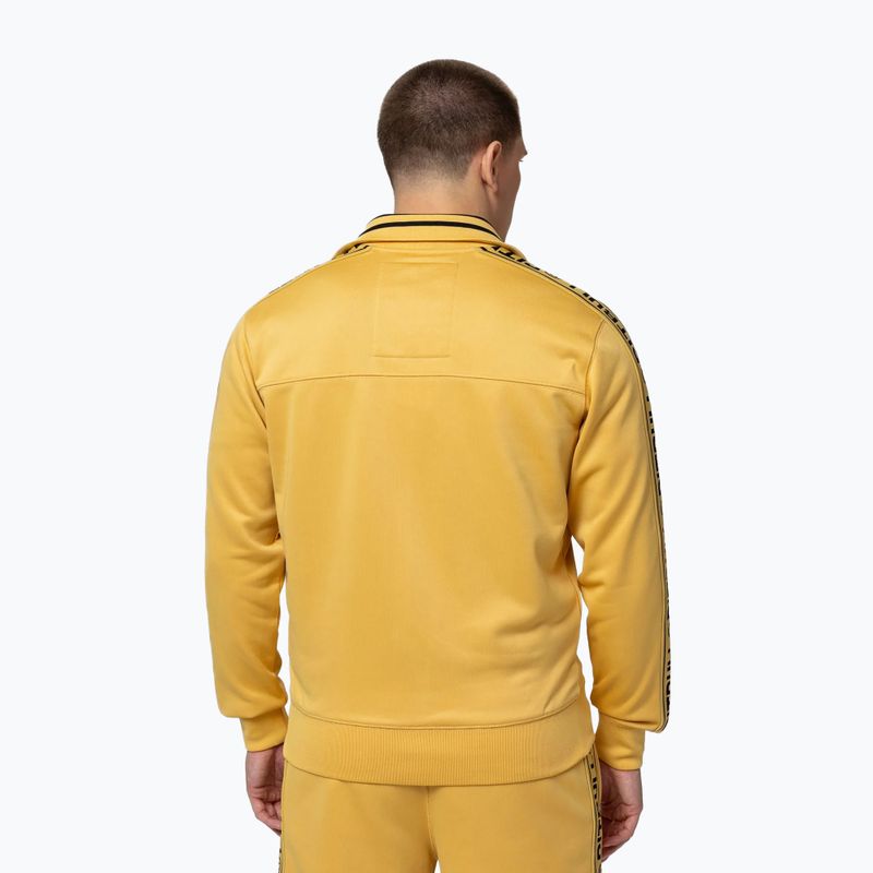 Vyriškas džemperis Pitbull Trackjacket Tape Logo Terry Group pale yellow 3