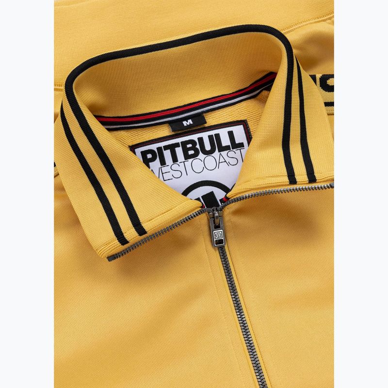 Vyriškas džemperis Pitbull Trackjacket Tape Logo Terry Group pale yellow 8