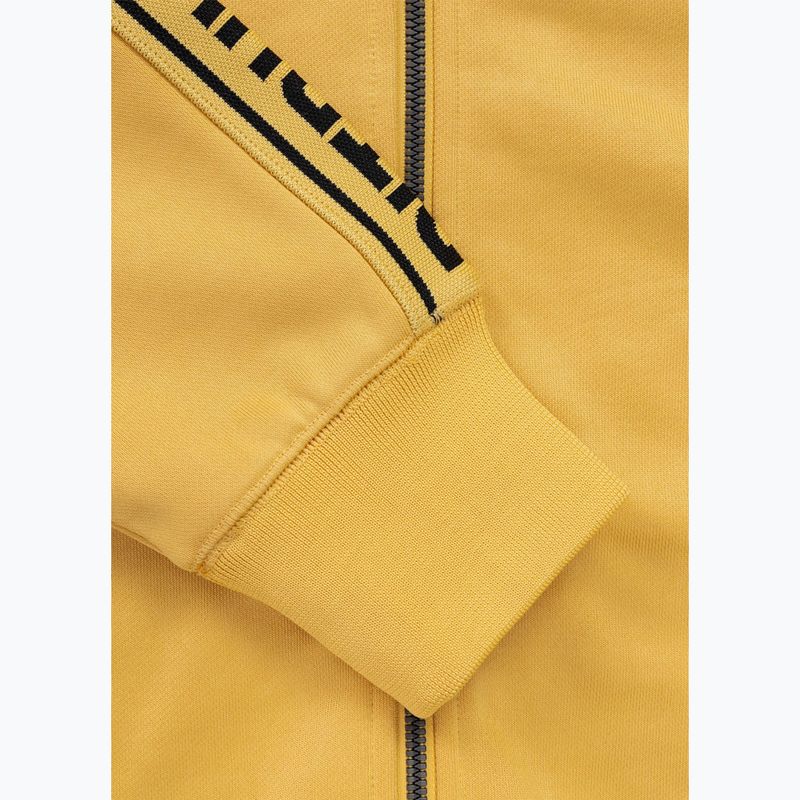 Vyriškas džemperis Pitbull Trackjacket Tape Logo Terry Group pale yellow 9