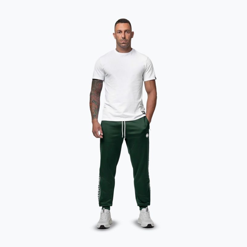 Vyriškos kelnės Pitbull Trackpants Tape Logo Terry Group bottle green 2