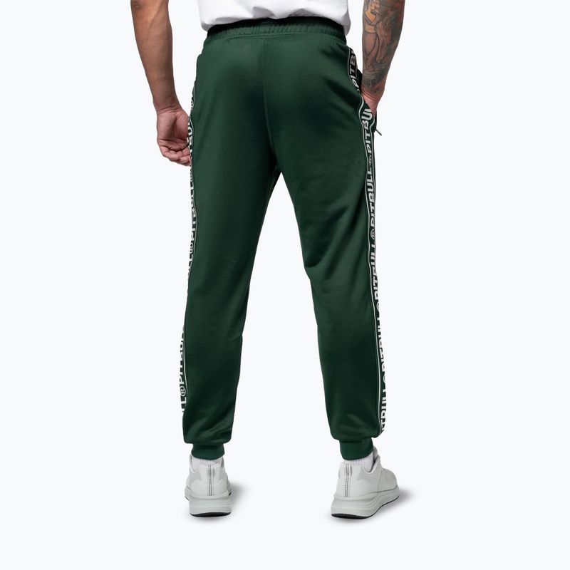 Vyriškos kelnės Pitbull Trackpants Tape Logo Terry Group bottle green 3