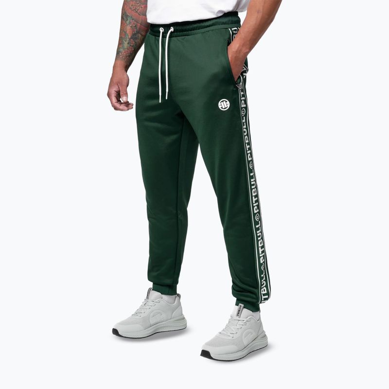 Vyriškos kelnės Pitbull Trackpants Tape Logo Terry Group bottle green 4