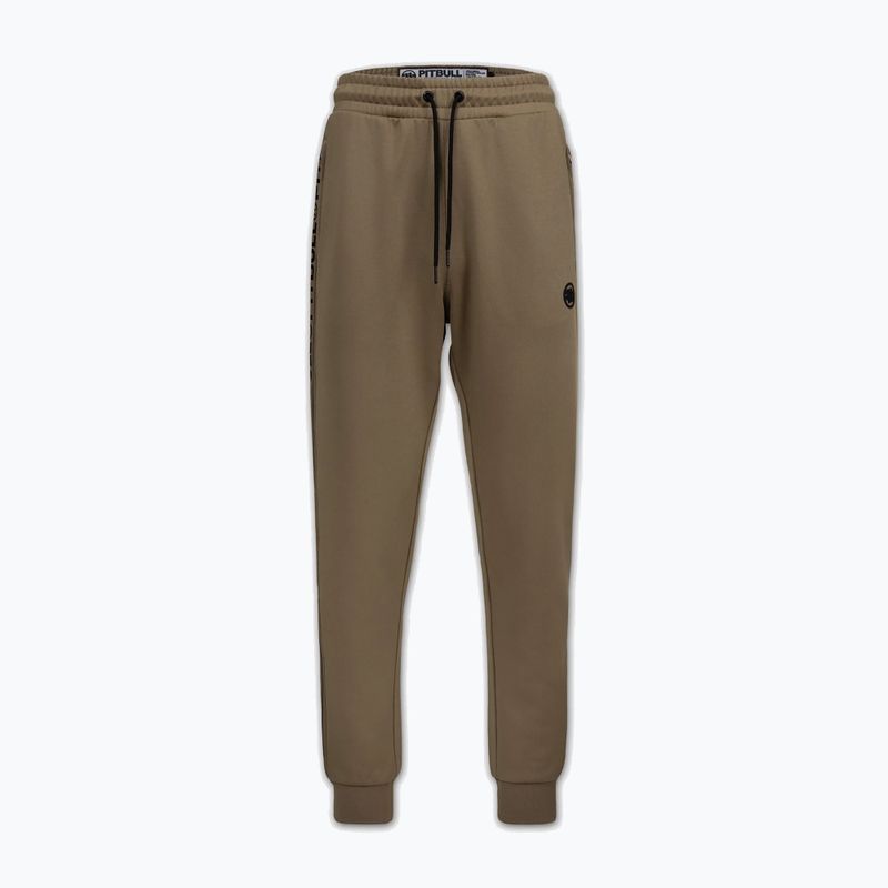 Vyriškos kelnės Pitbull Trackpants Tape Logo Terry Group coyote brown 2