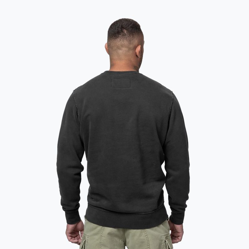 Vyriškas džemperis Pitbull Hackett Crewneck washed dark graphite 3